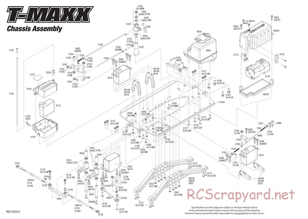 Traxxas - T-Maxx 2.5 (2002) - Exploded Views - Page 1