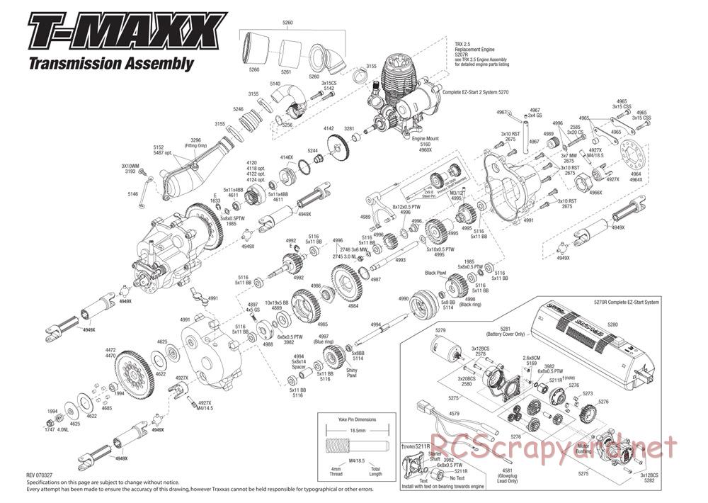 Traxxas - T-Maxx 2.5 (2002) - Exploded Views - Page 4