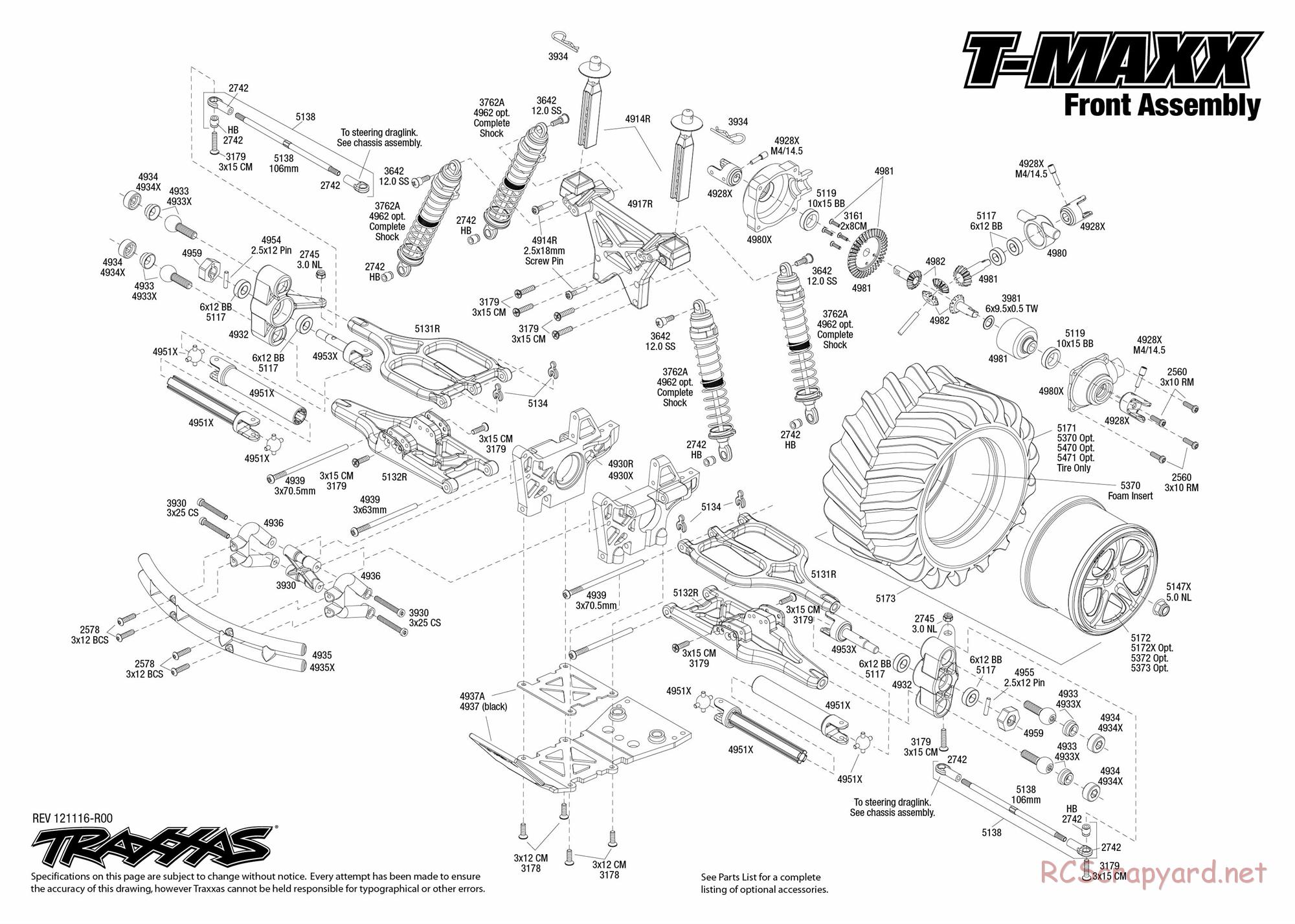 Traxxas - T-Maxx Classic (2013) - Exploded Views - Page 2