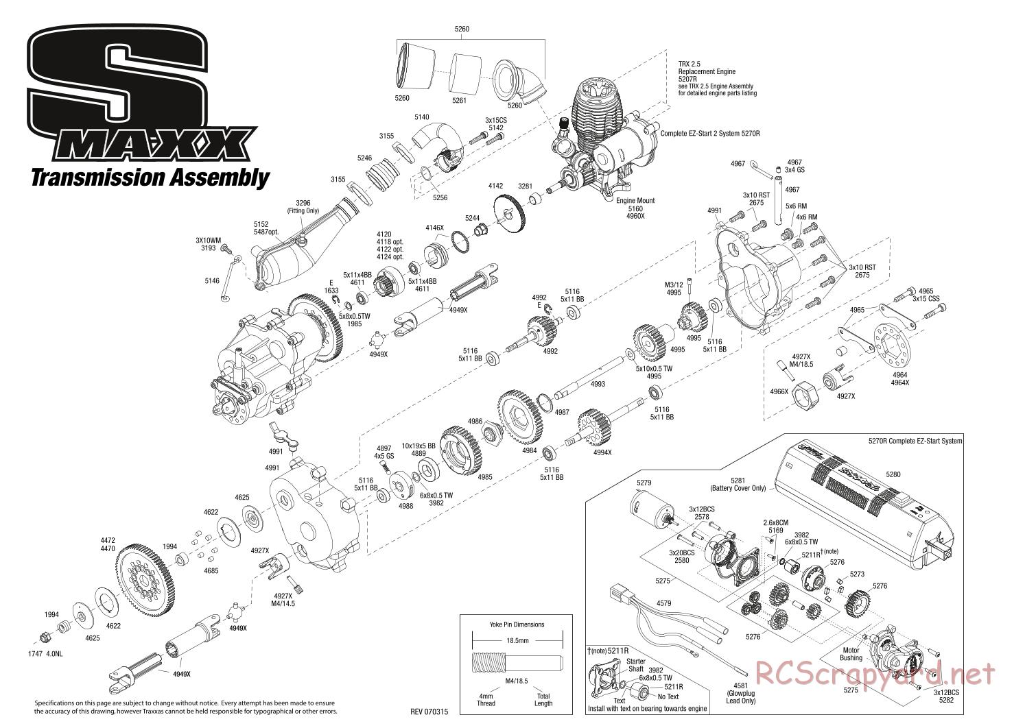 Traxxas - S-Maxx 2.5 (2004) - Exploded Views - Page 2