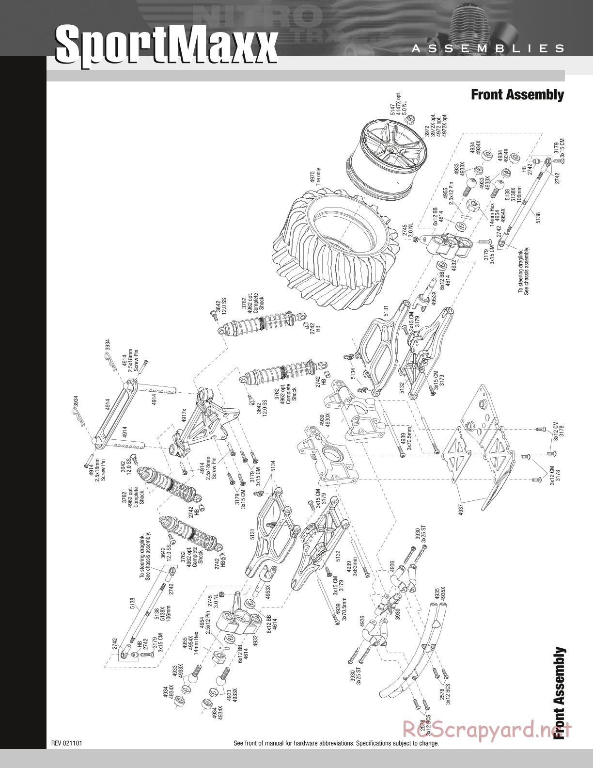 Traxxas - Sportmaxx (2002) - Exploded Views - Page 3