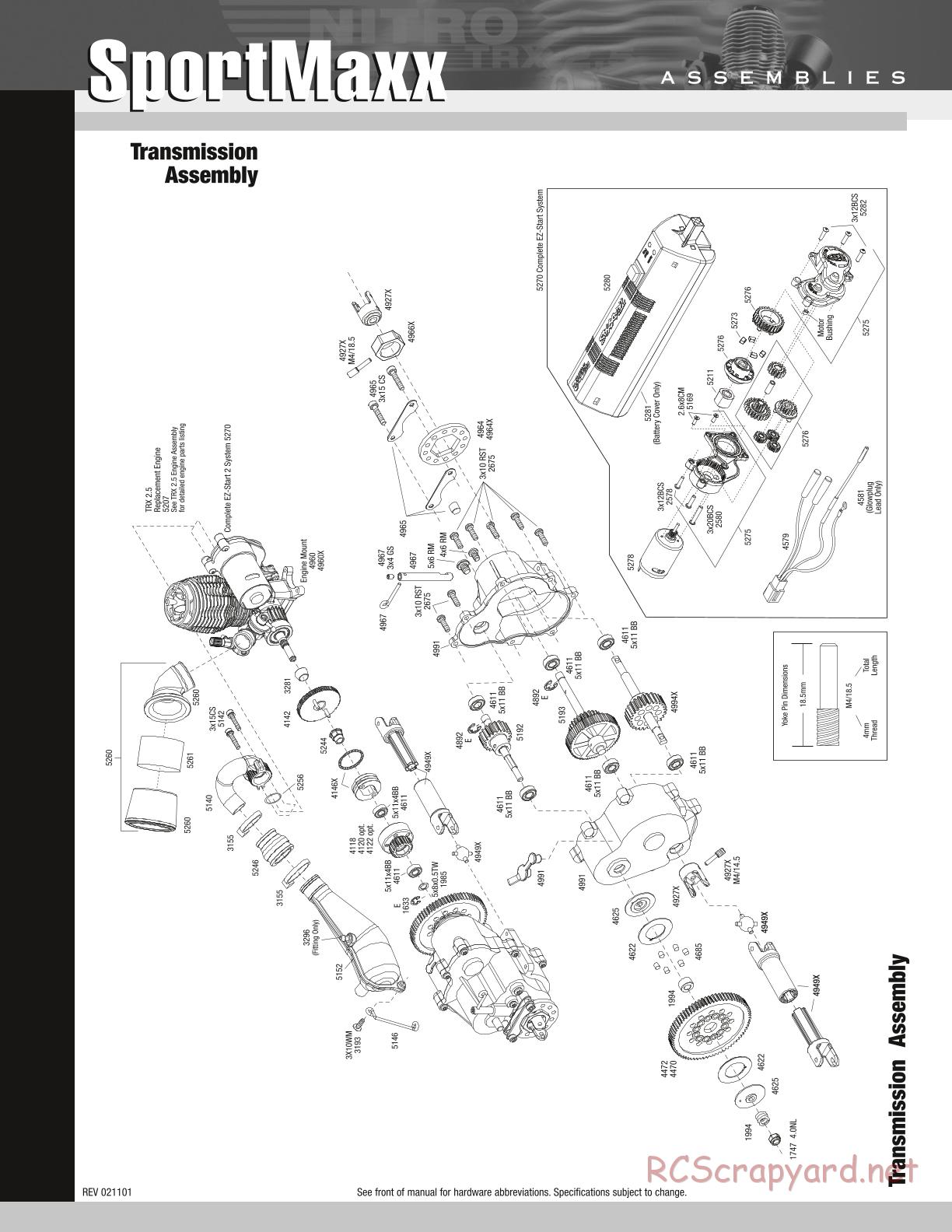 Traxxas - Sportmaxx (2002) - Exploded Views - Page 4