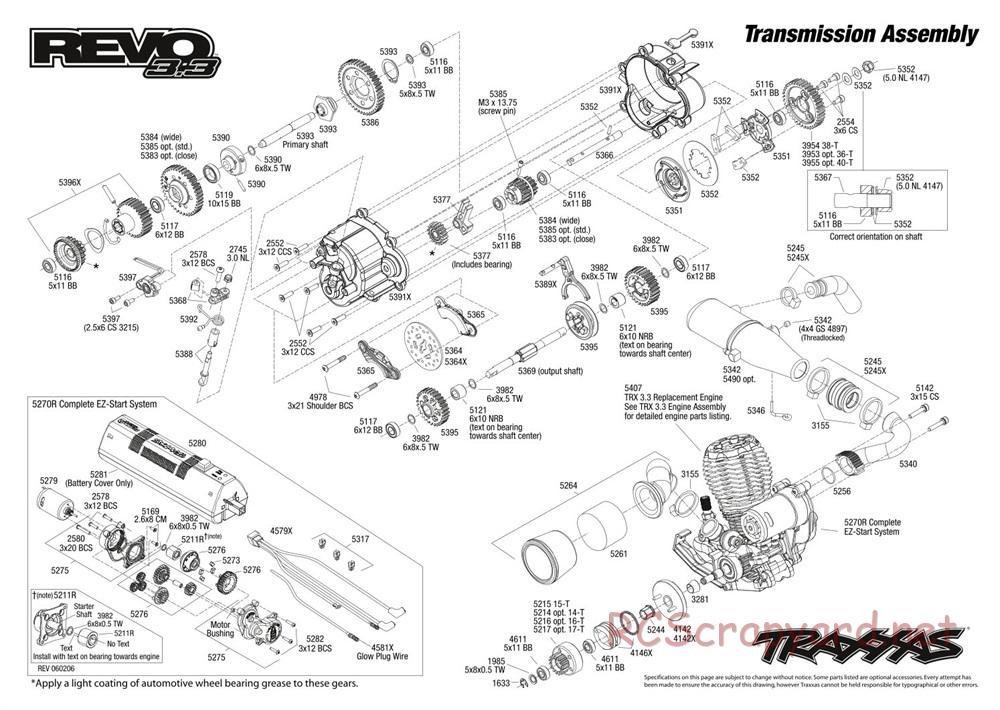 Traxxas - Revo 3.3 (2008) - Exploded Views - Page 4