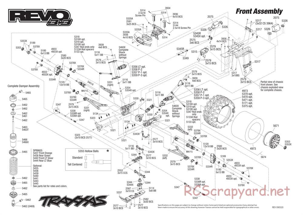 Traxxas - Revo 3.3 - Exploded Views - Page 2