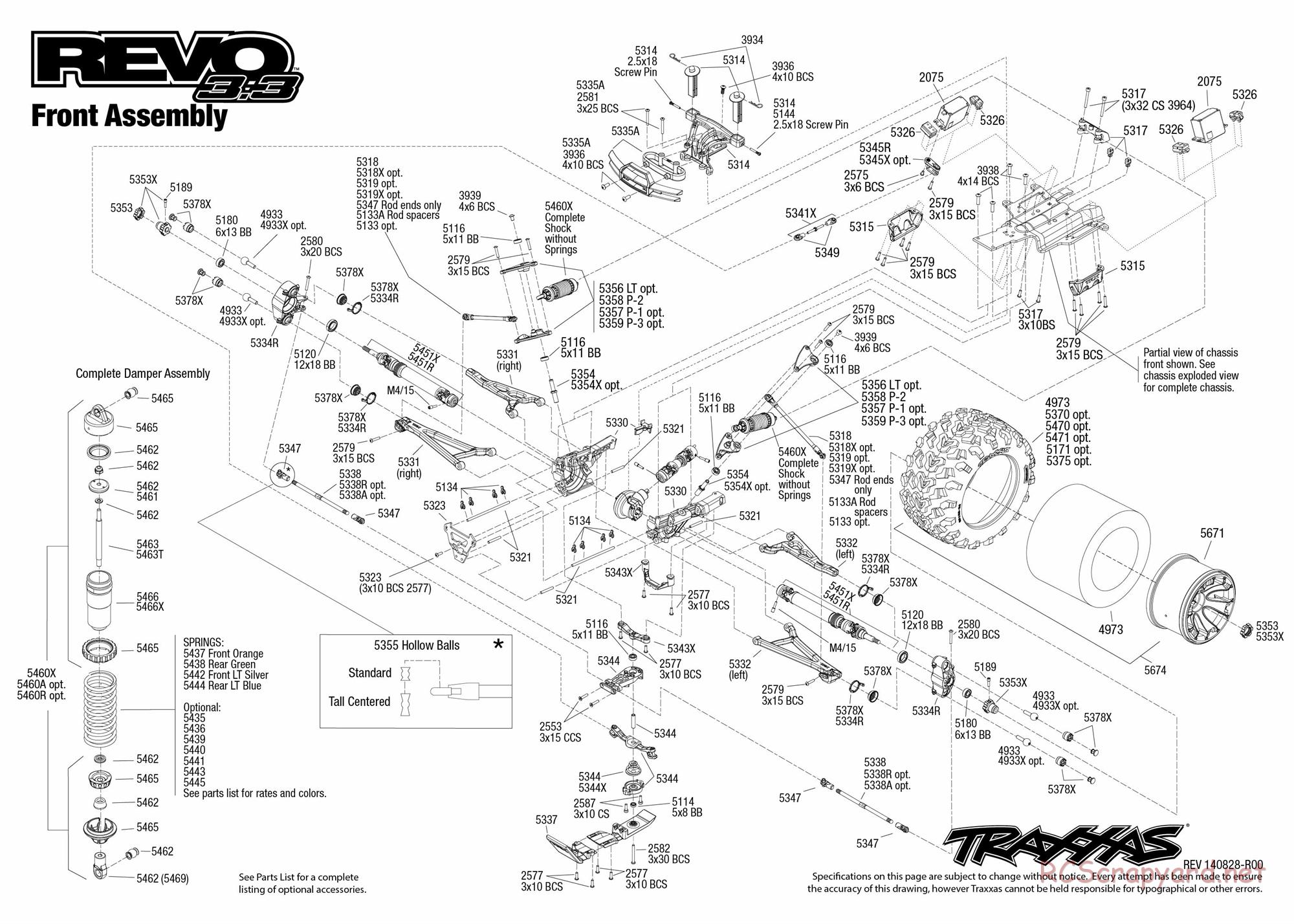 Traxxas - Revo 3.3 (2015) - Exploded Views - Page 3