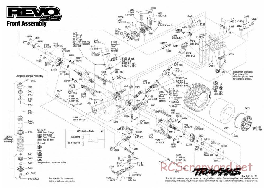 Traxxas - Revo 3.3 TSM - Exploded Views - Page 2