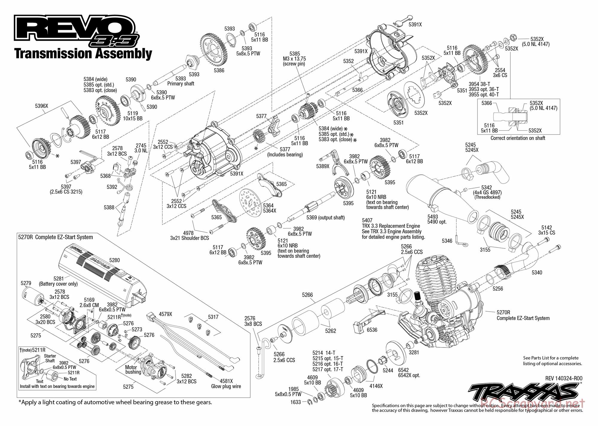 Traxxas - Revo 3.3 (2014) - Exploded Views - Page 5