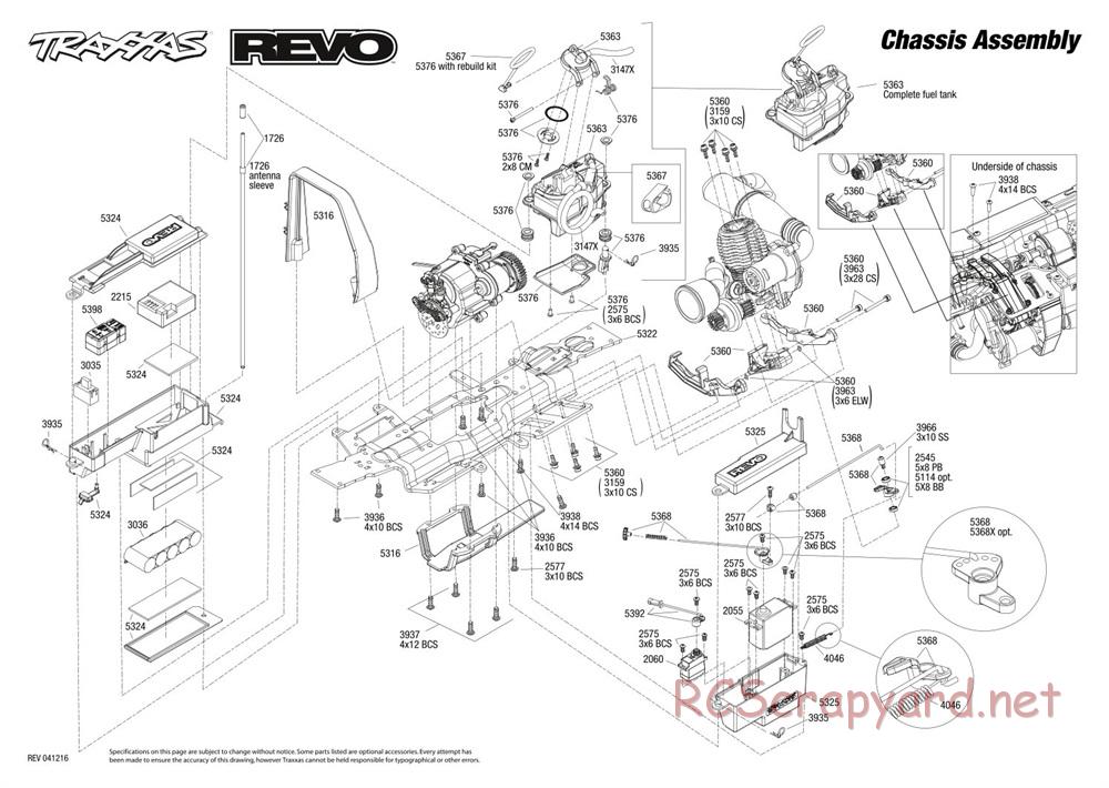 Traxxas - Revo 2.5R (2004) - Exploded Views - Page 2