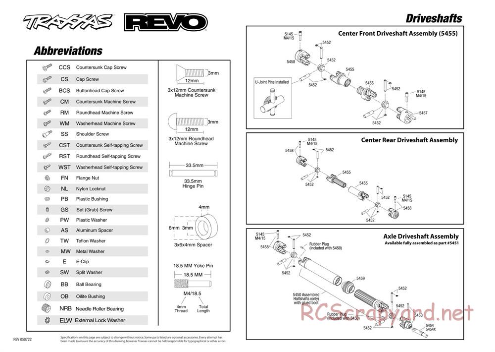 Traxxas - Revo 2.5R (2004) - Exploded Views - Page 3