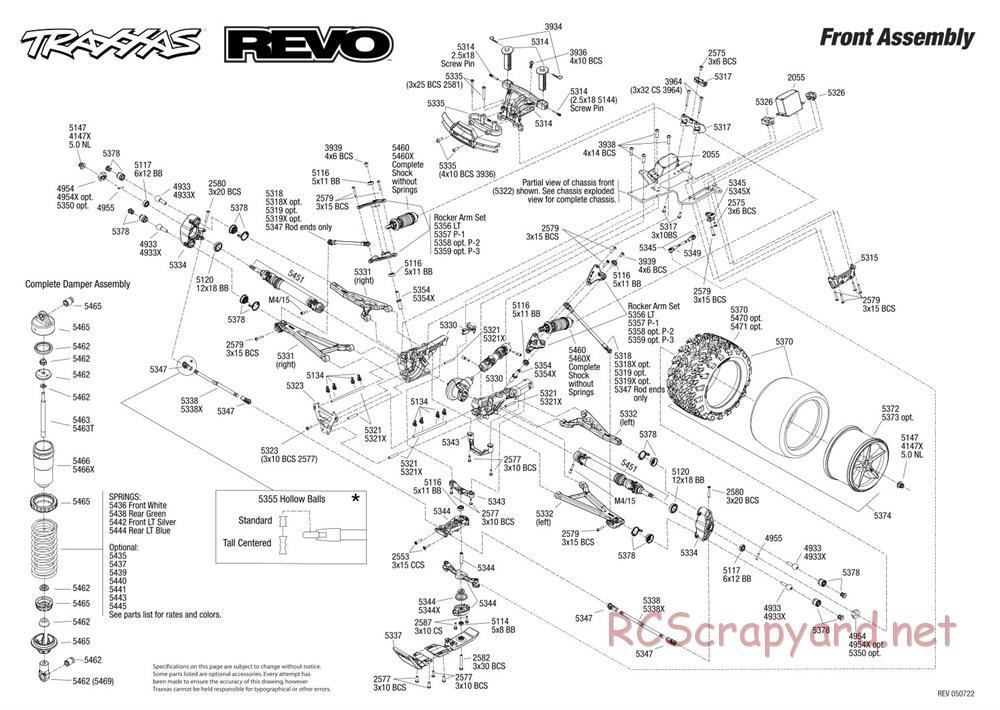 Traxxas - Revo 2.5R (2004) - Exploded Views - Page 4