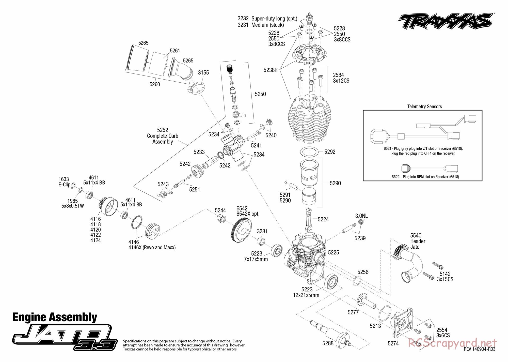 Traxxas - Jato 3.3 (2010) - Exploded Views - Page 2
