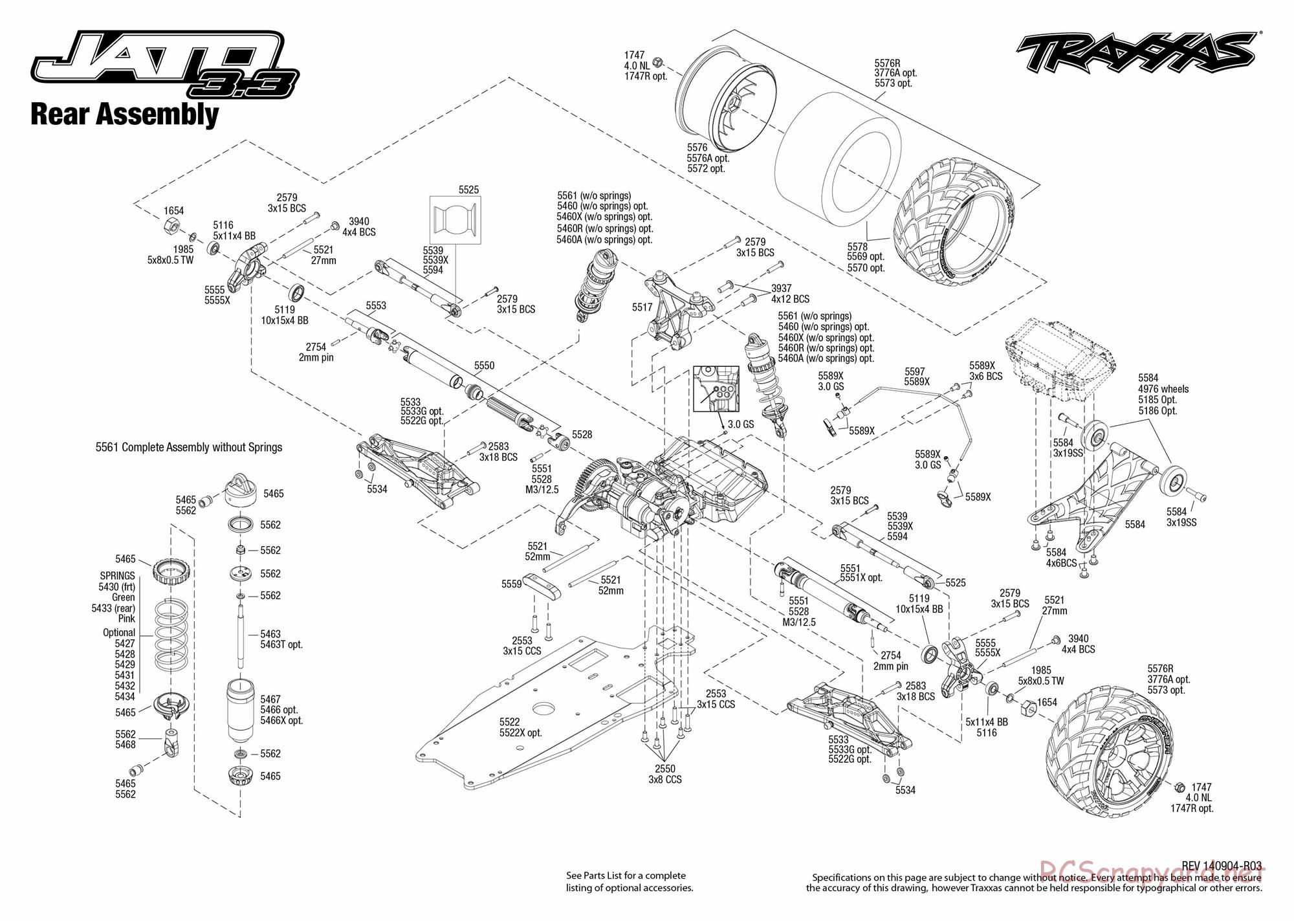 Traxxas - Jato 3.3 (2010) - Exploded Views - Page 4