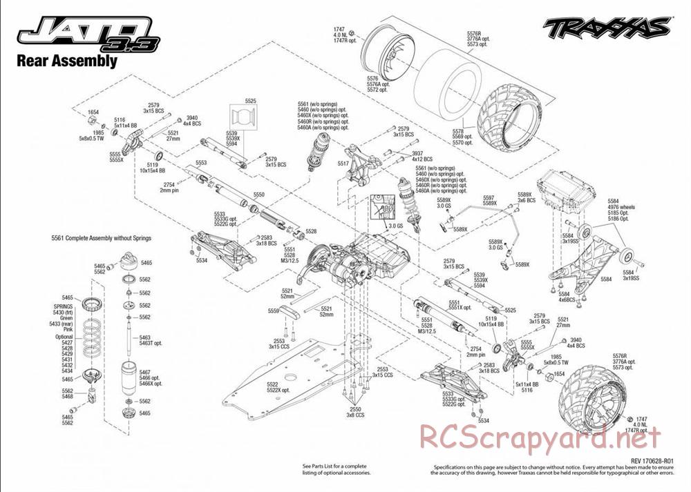 Traxxas - Jato 3.3 TSM - Exploded Views - Page 3