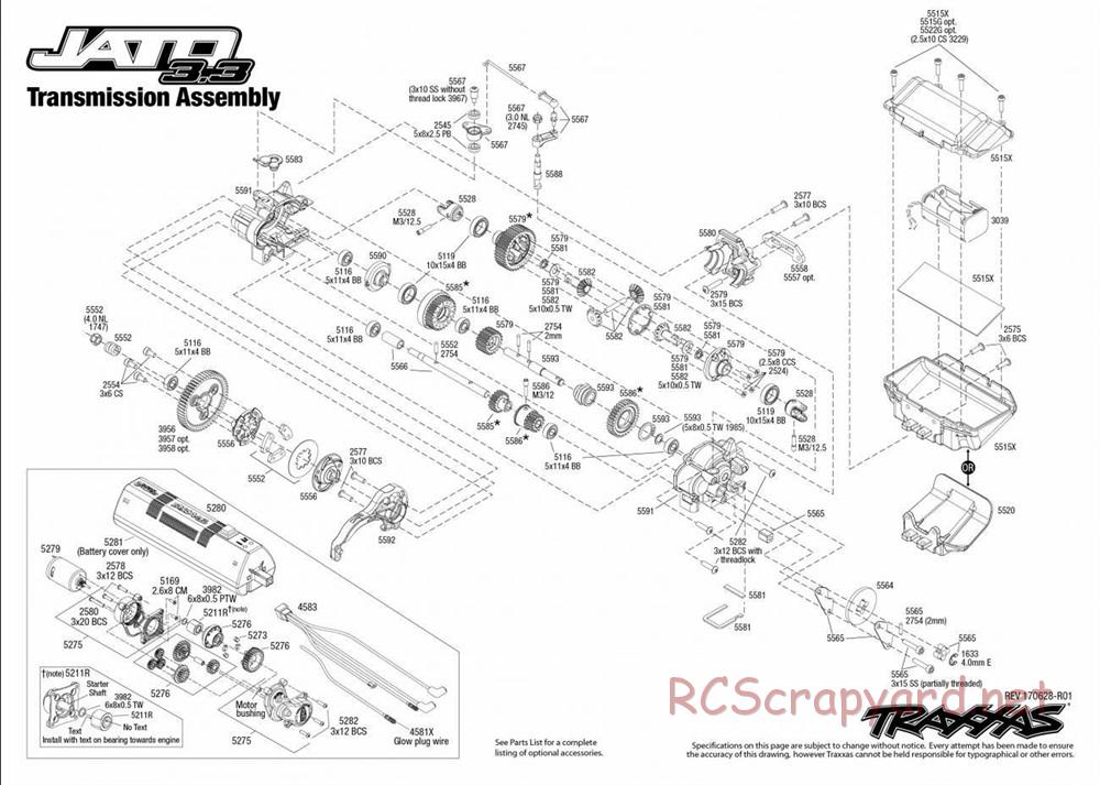 Traxxas - Jato 3.3 TSM - Exploded Views - Page 5