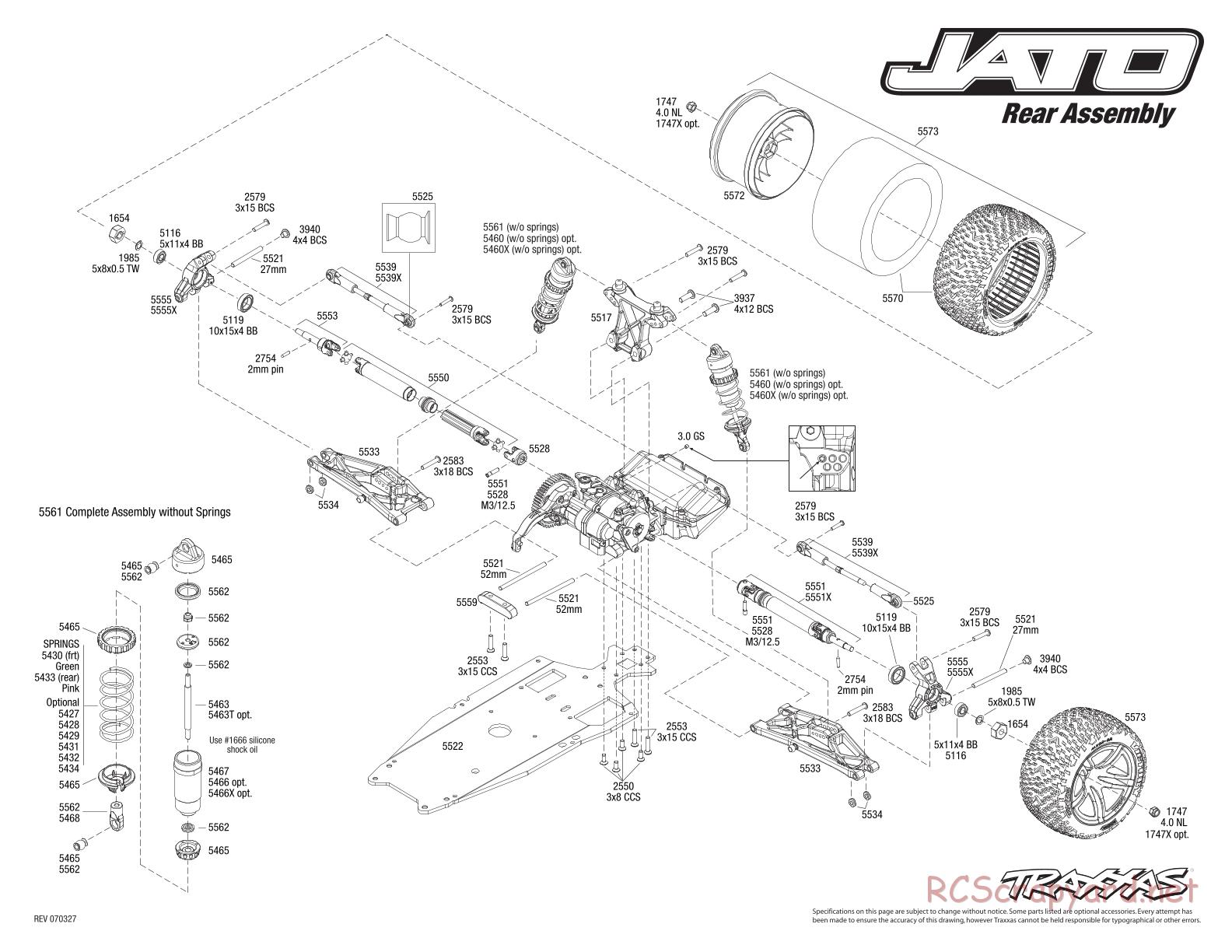 Traxxas - Jato 2.5 (2005) - Exploded Views - Page 3