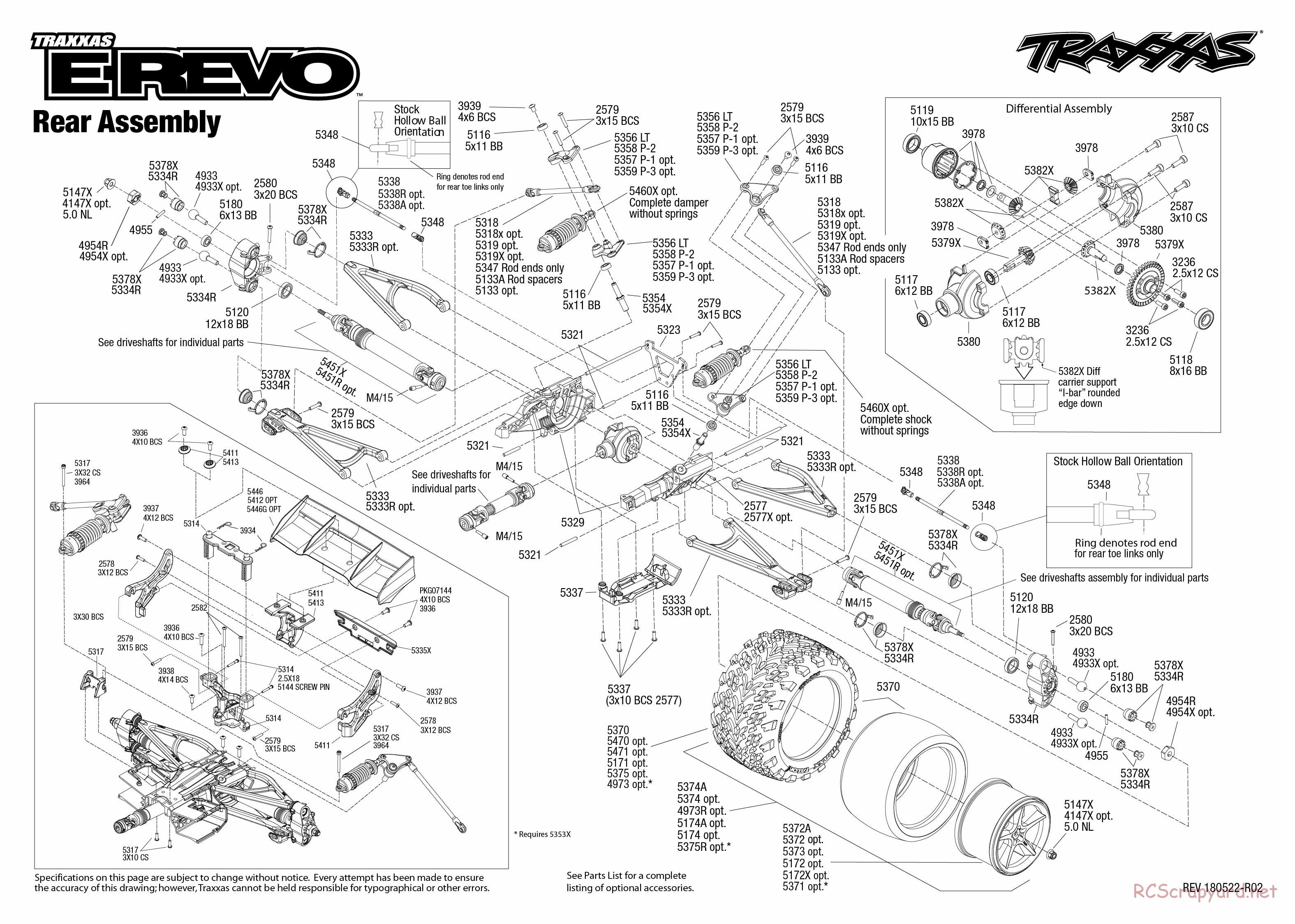 Traxxas - E-Revo (2015) - Exploded Views - Page 4