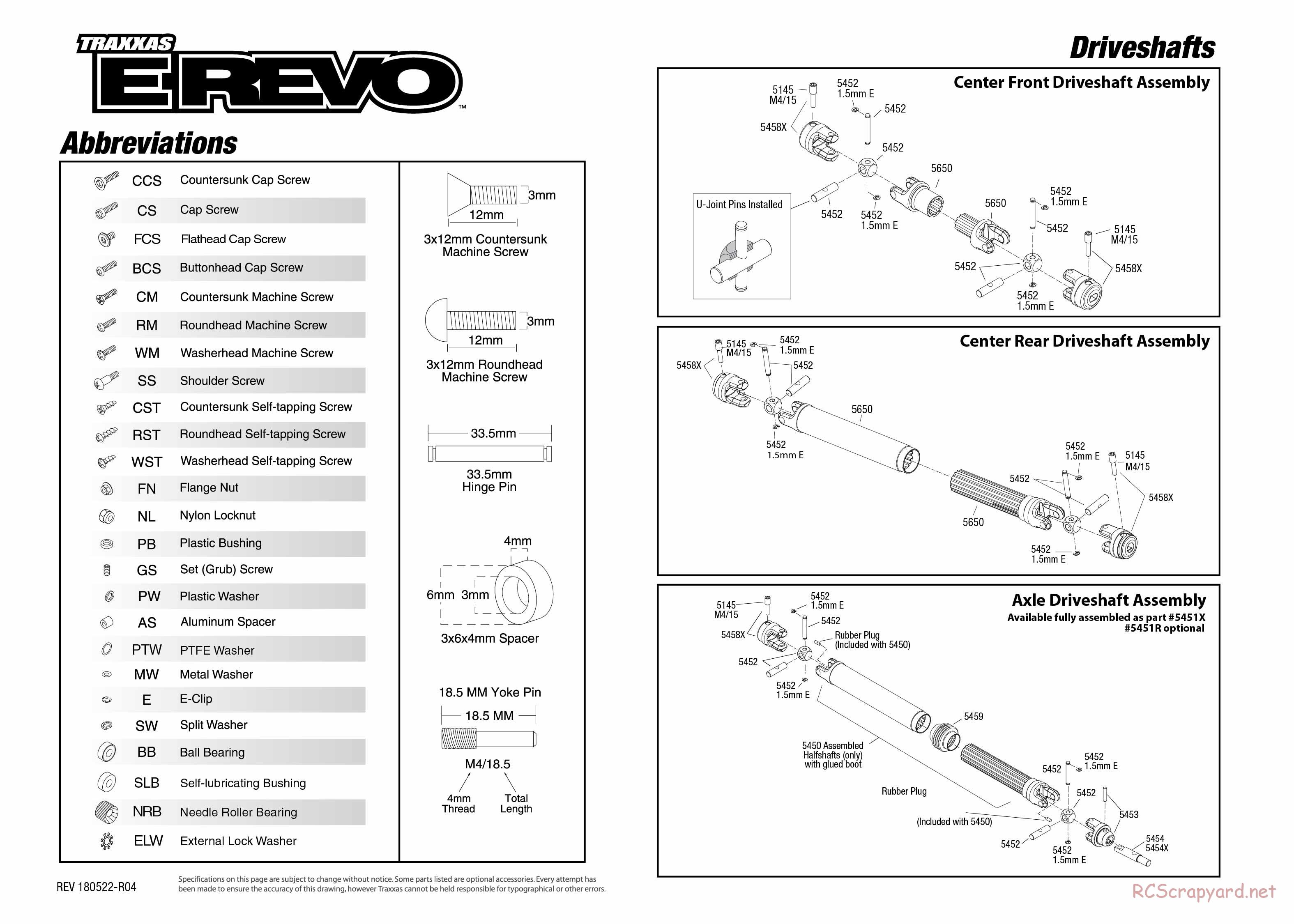 Traxxas - E-Revo TSM (2016) - Exploded Views - Page 5