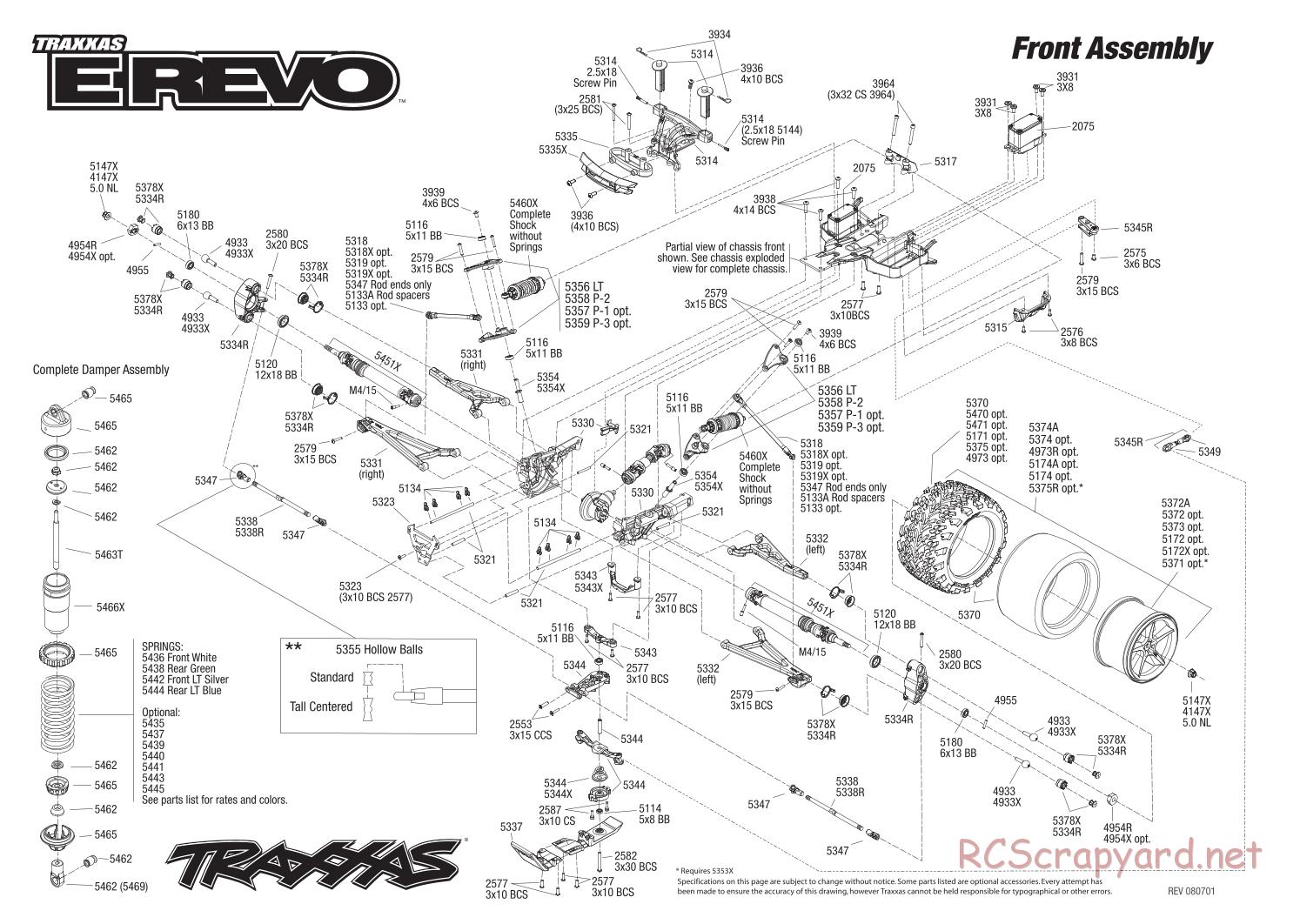 Traxxas - E-Revo (2008) - Exploded Views - Page 2