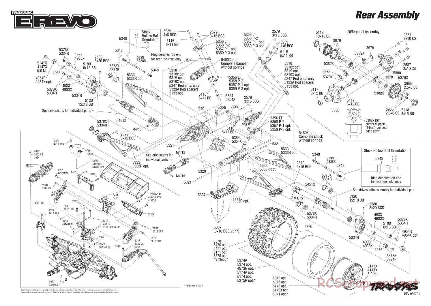 Traxxas - E-Revo (2008) - Exploded Views - Page 3