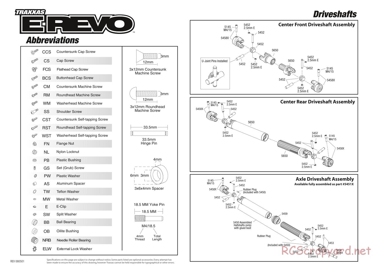 Traxxas - E-Revo (2008) - Exploded Views - Page 5