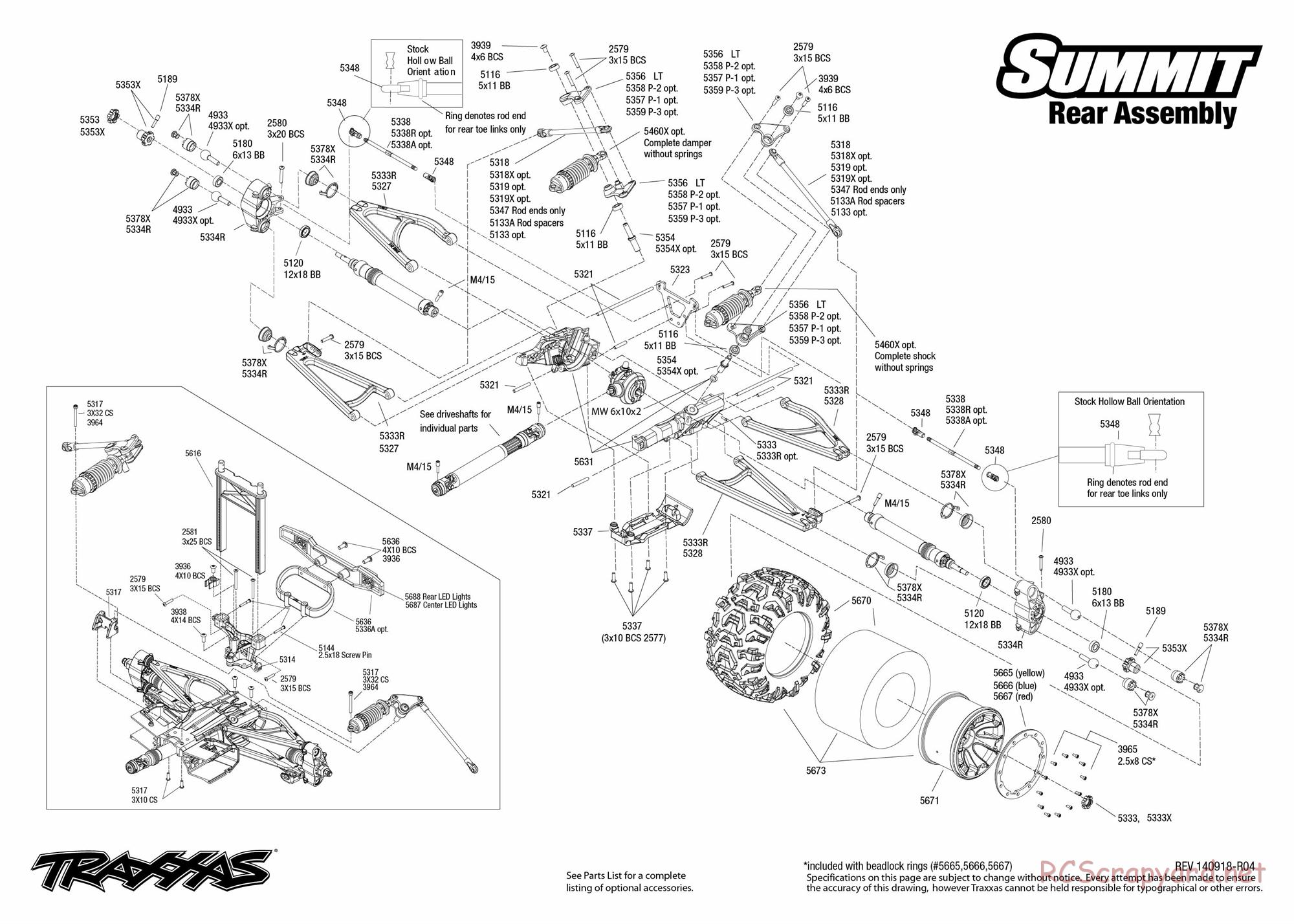 Traxxas - Summit - Exploded Views - Page 6