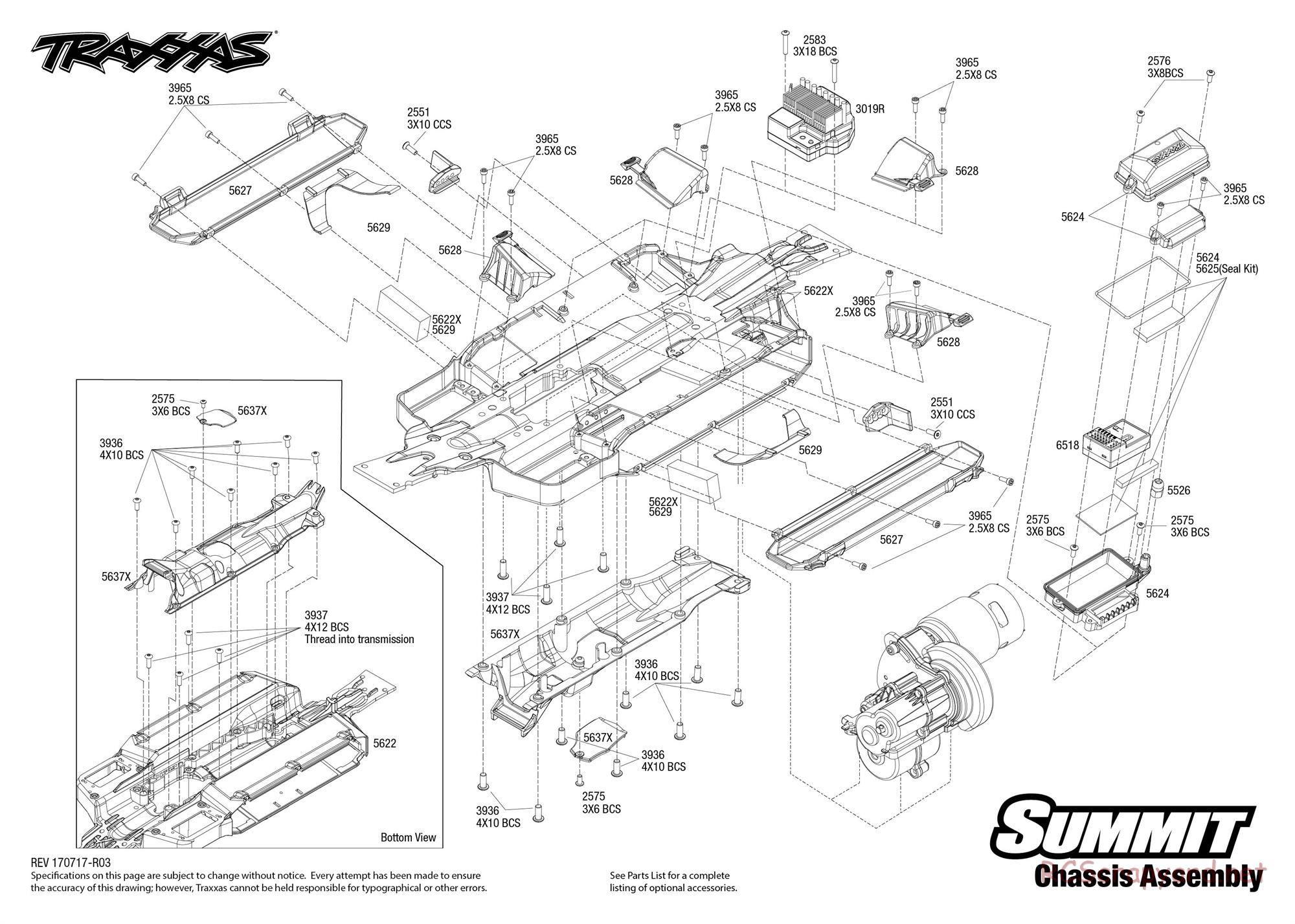 Traxxas - Summit (2015) - Exploded Views - Page 1