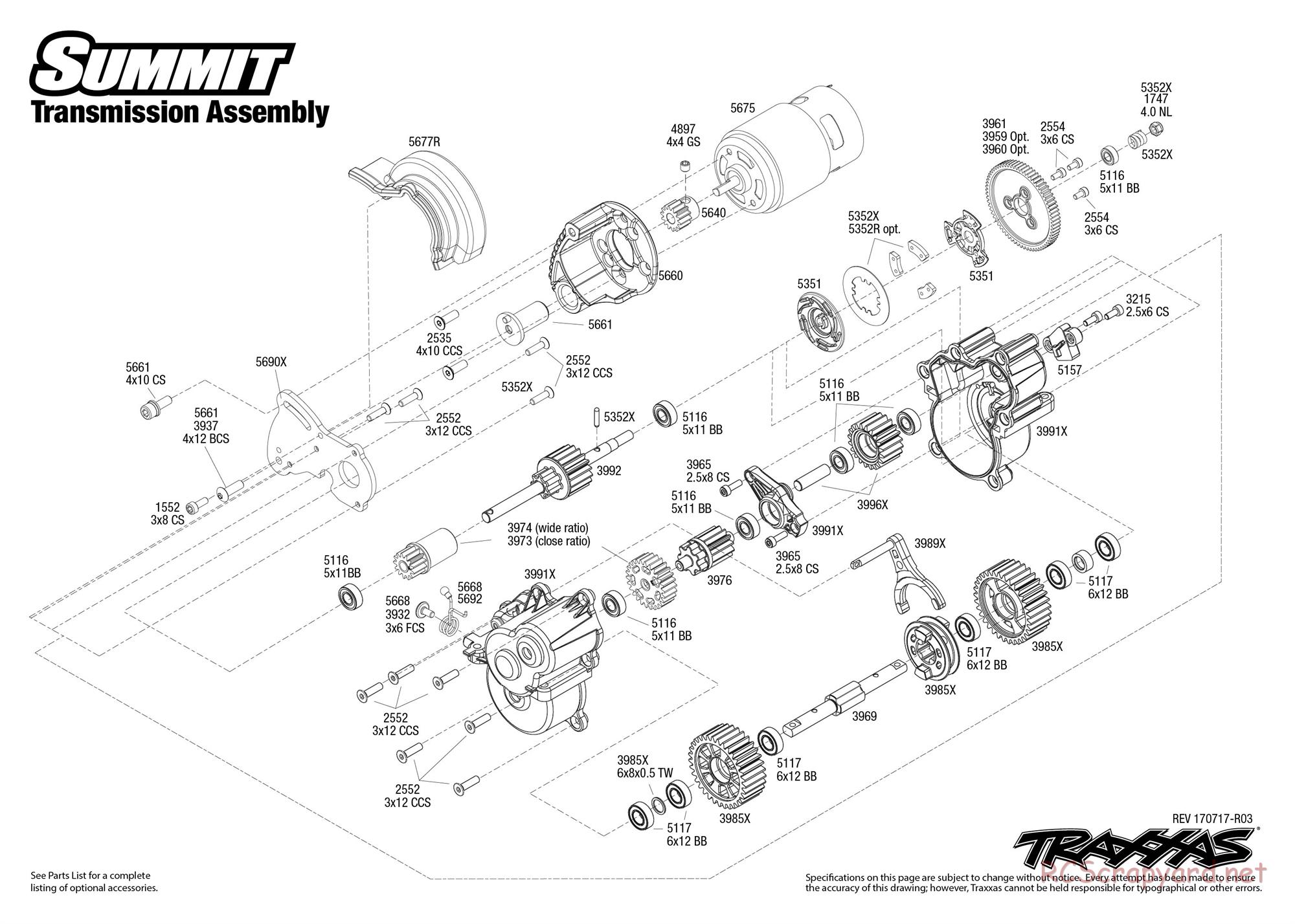 Traxxas - Summit (2015) - Exploded Views - Page 5