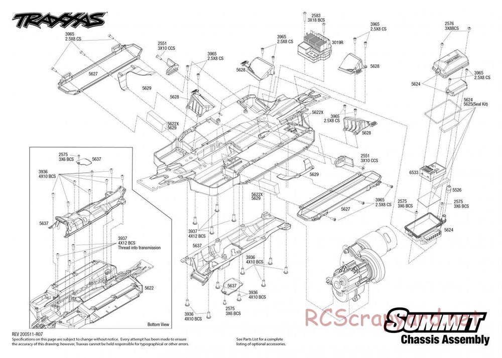 Traxxas - Summit - Exploded Views - Page 1