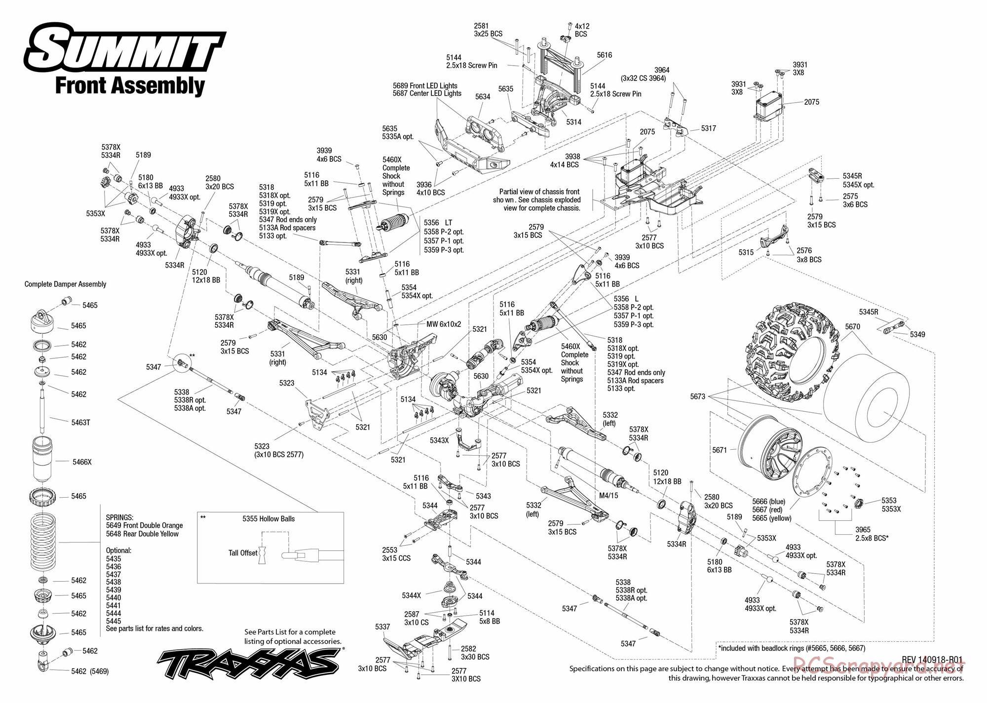 Traxxas - Summit (2014) - Exploded Views - Page 2