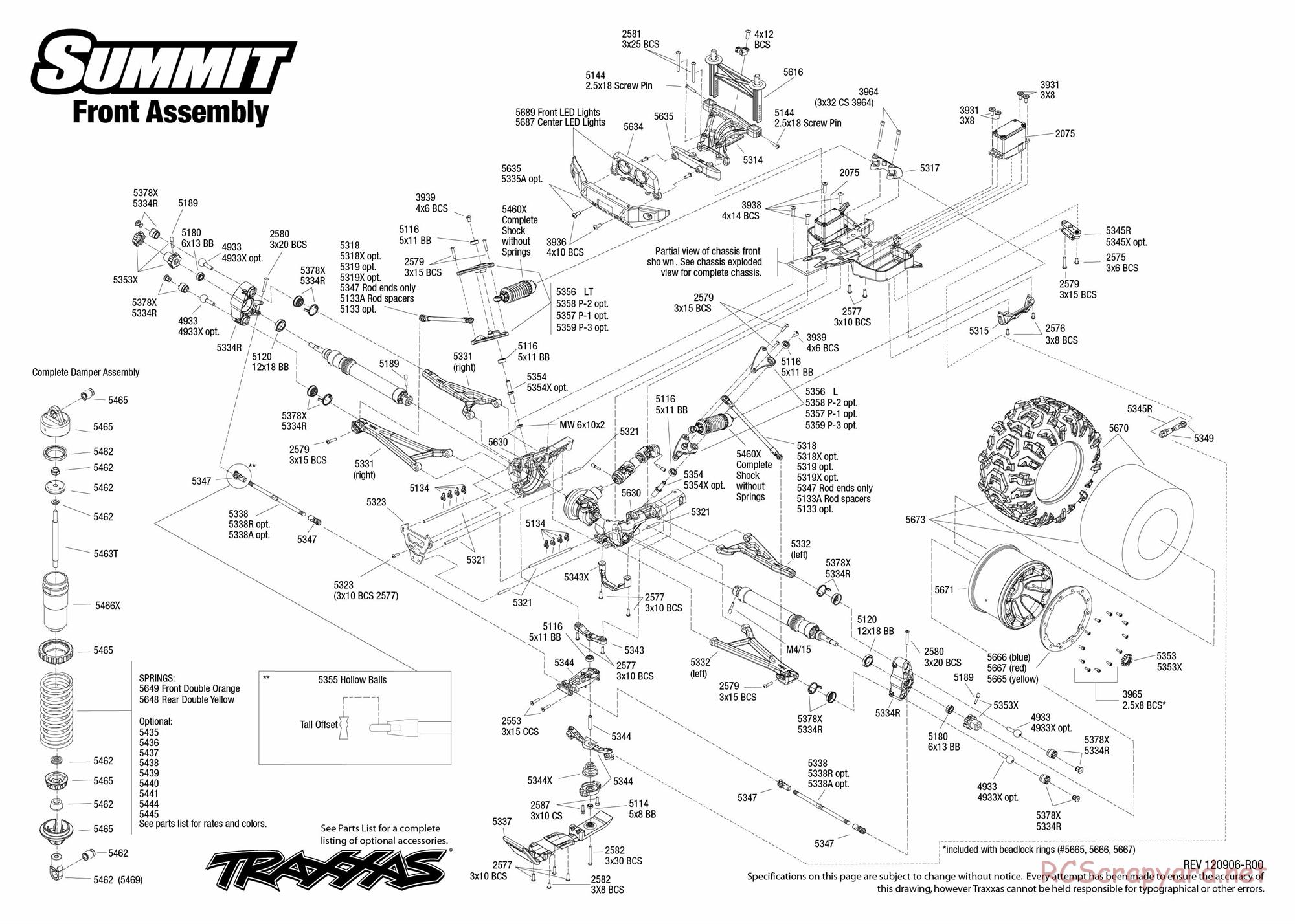 Traxxas - Summit LiPo (2012) - Exploded Views - Page 3