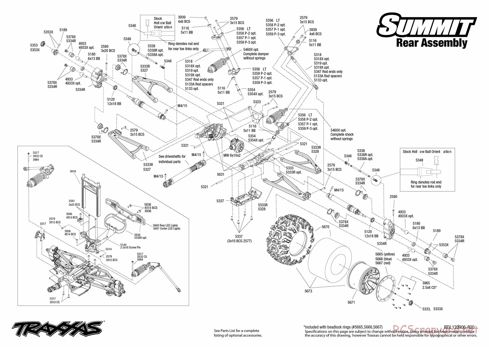 Traxxas - Summit LiPo (2012) - Exploded Views - Page 4