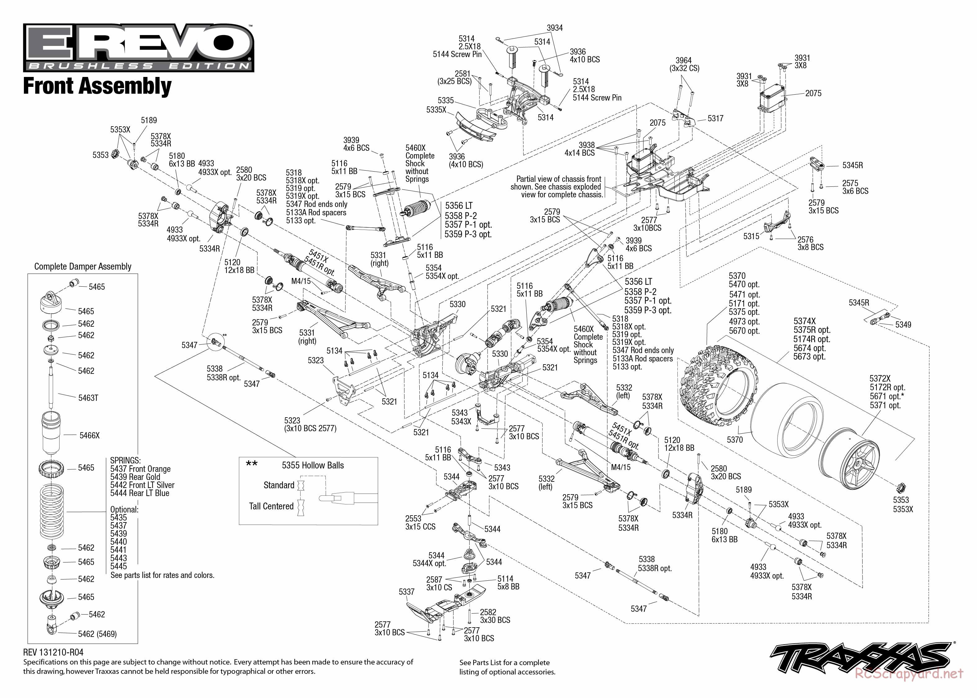 Traxxas - E-Revo Brushless (2009) - Exploded Views - Page 2