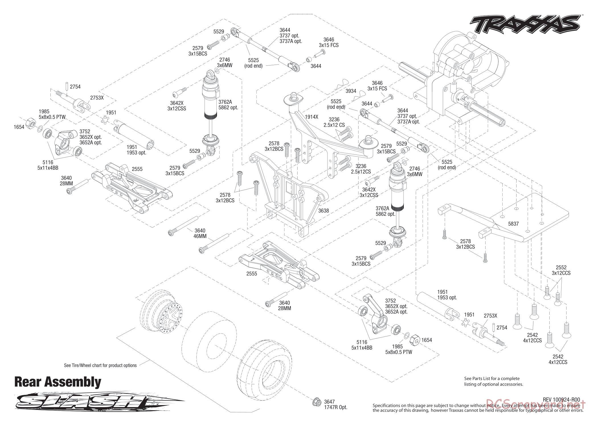 Traxxas - Slash 2WD (2011) - Exploded Views - Page 3