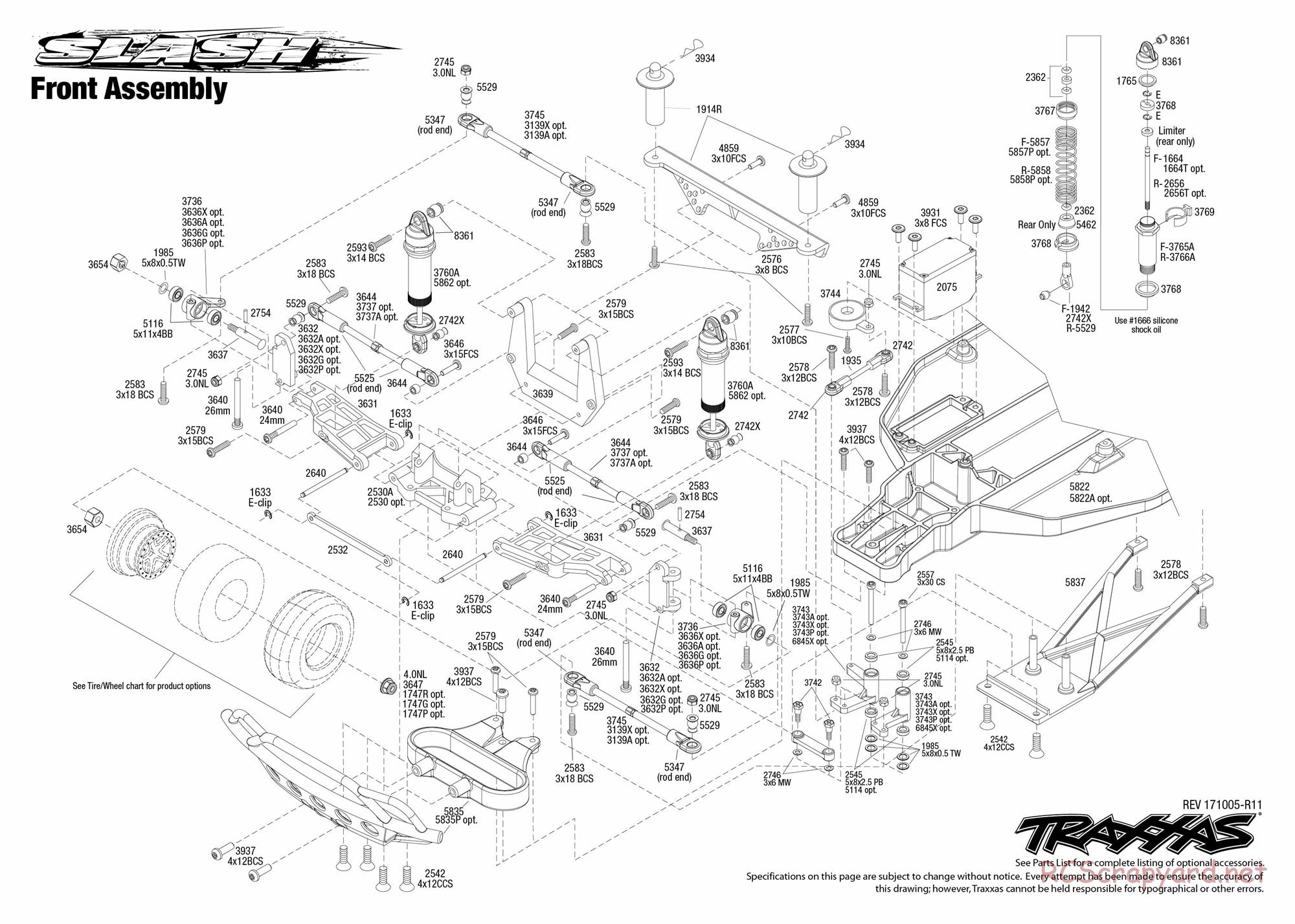 Traxxas - Slash 2WD (2012) - Exploded Views - Page 2