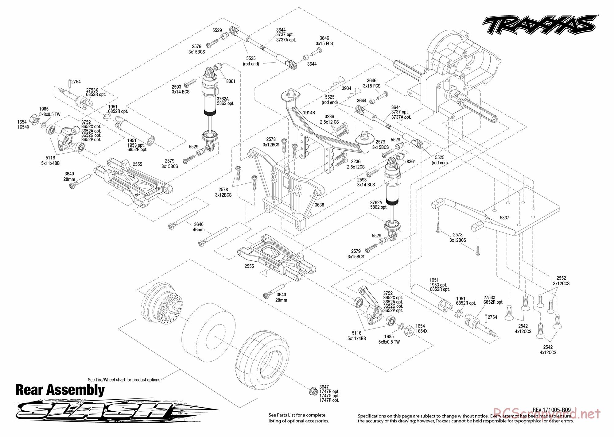 Traxxas - Slash 2WD - Exploded Views - Page 3