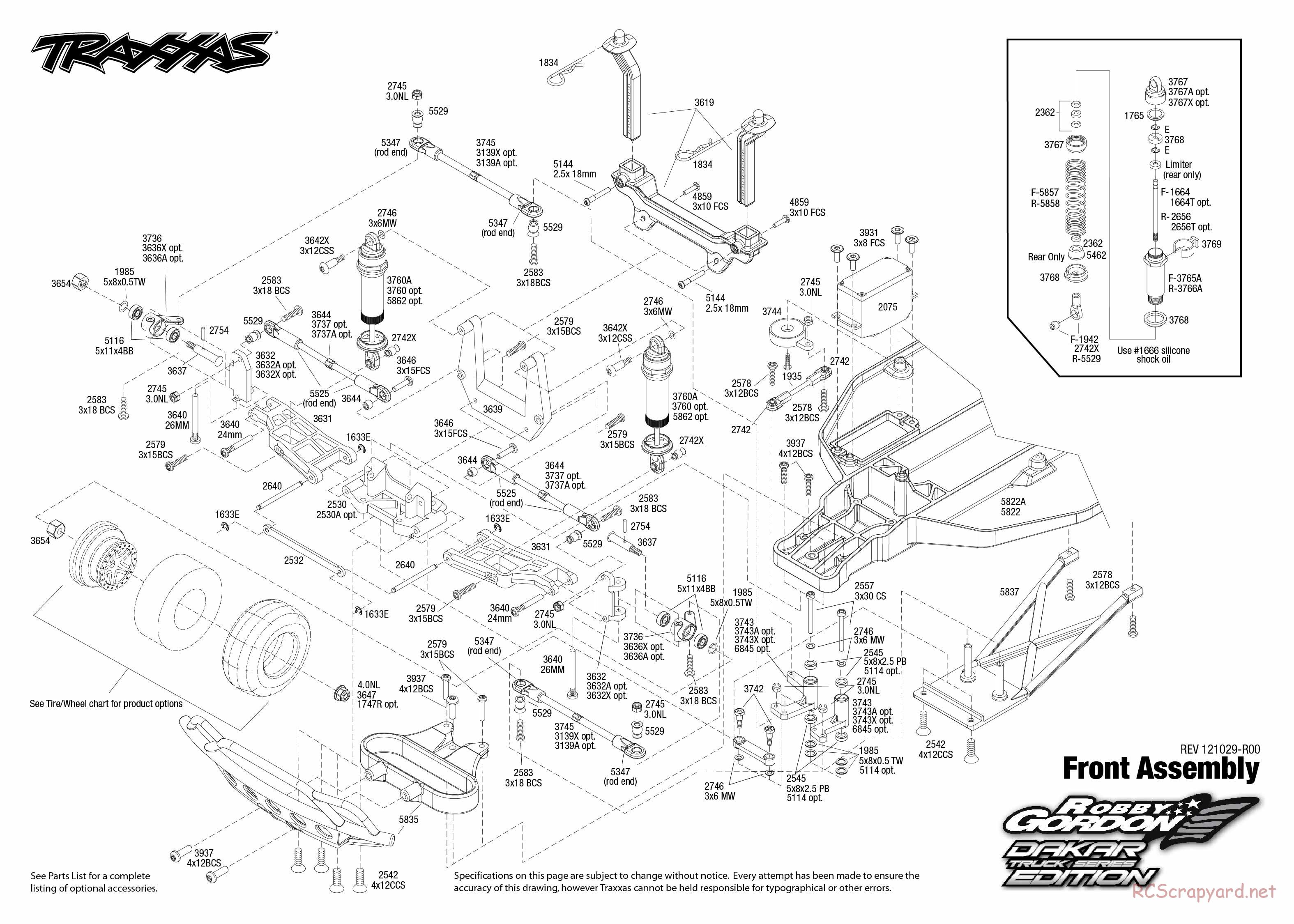Traxxas - Slash 2WD Robby Gordon Dakar Ed (2012) - Exploded Views - Page 2