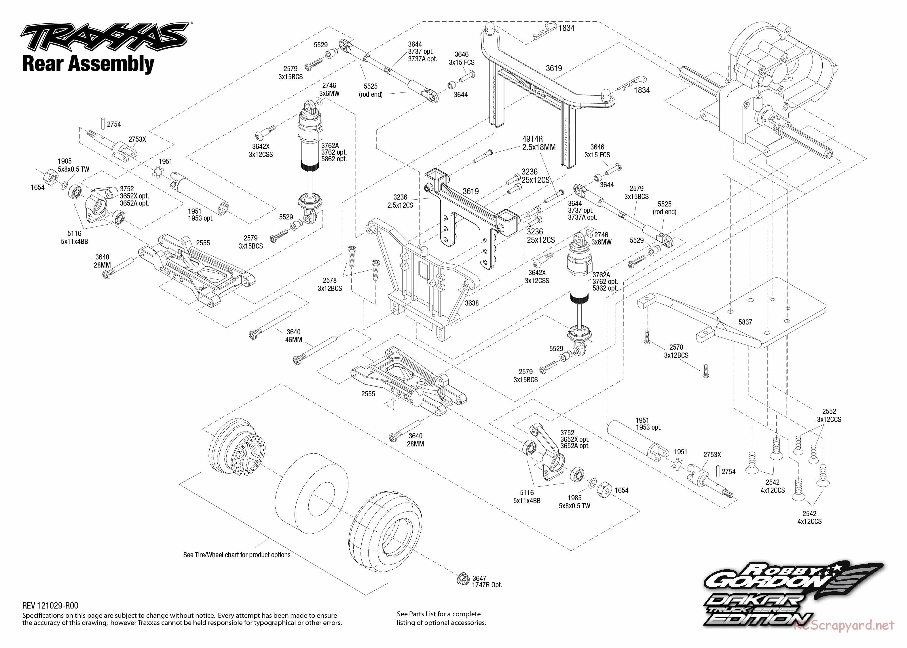 Traxxas - Slash 2WD Robby Gordon Dakar Ed (2012) - Exploded Views - Page 3