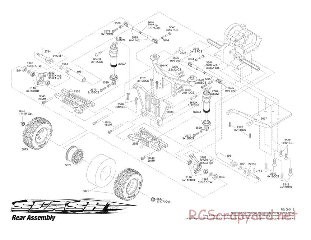 Traxxas - Slash 2WD - Exploded Views - Page 3