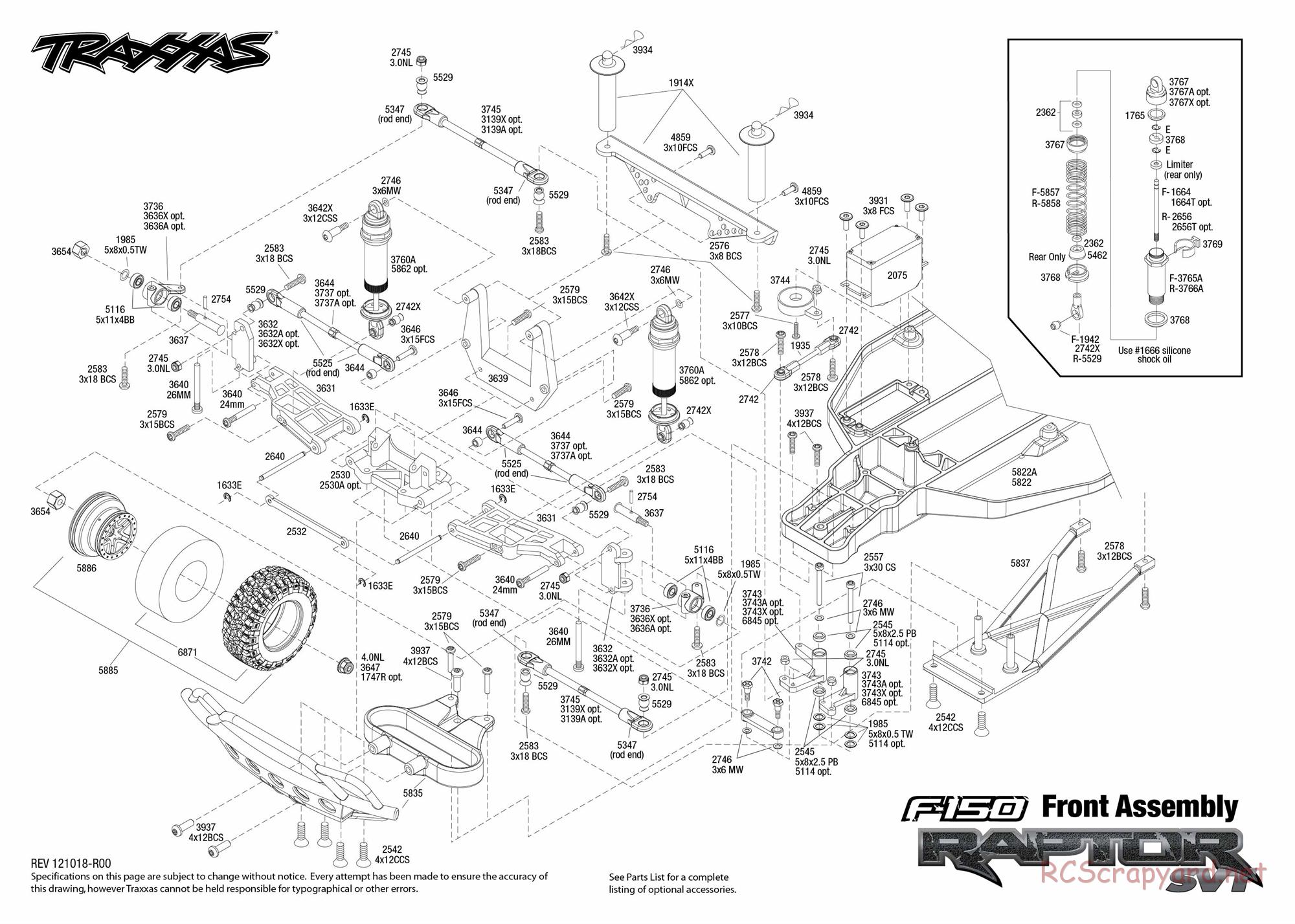 Traxxas - Ford F-150 SVT Raptor (2013) - Exploded Views - Page 2