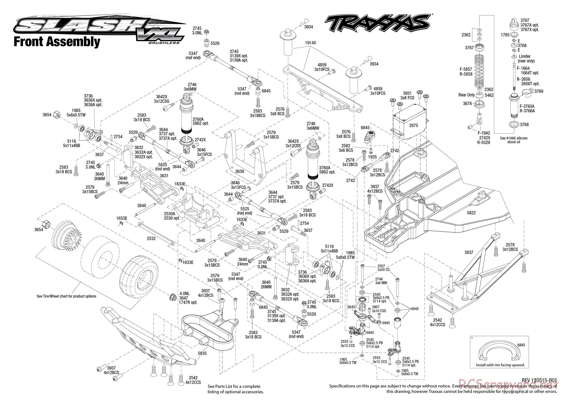 Traxxas - Slash 2WD VXL - Exploded Views - Page 2