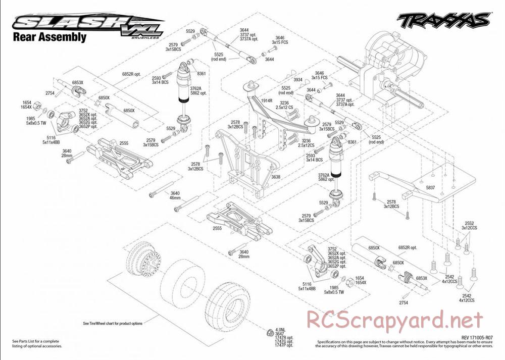 Traxxas - Slash VXL TSM 2WD - Exploded Views - Page 3