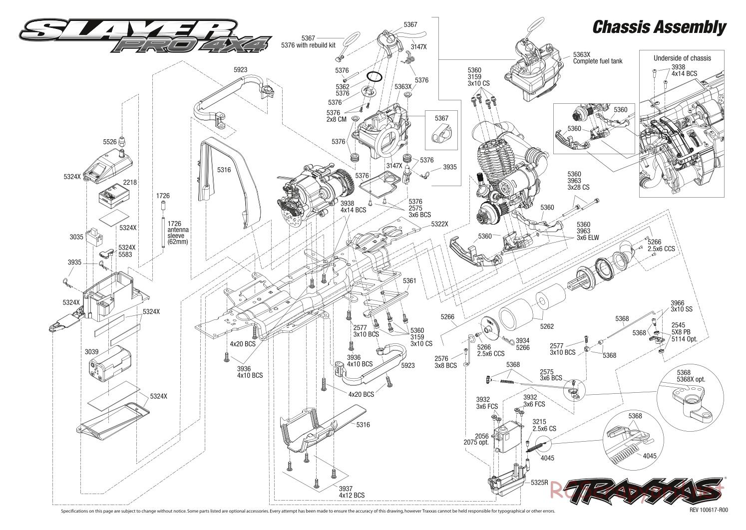 Traxxas - Slayer Pro 4x4 - Exploded Views - Page 1