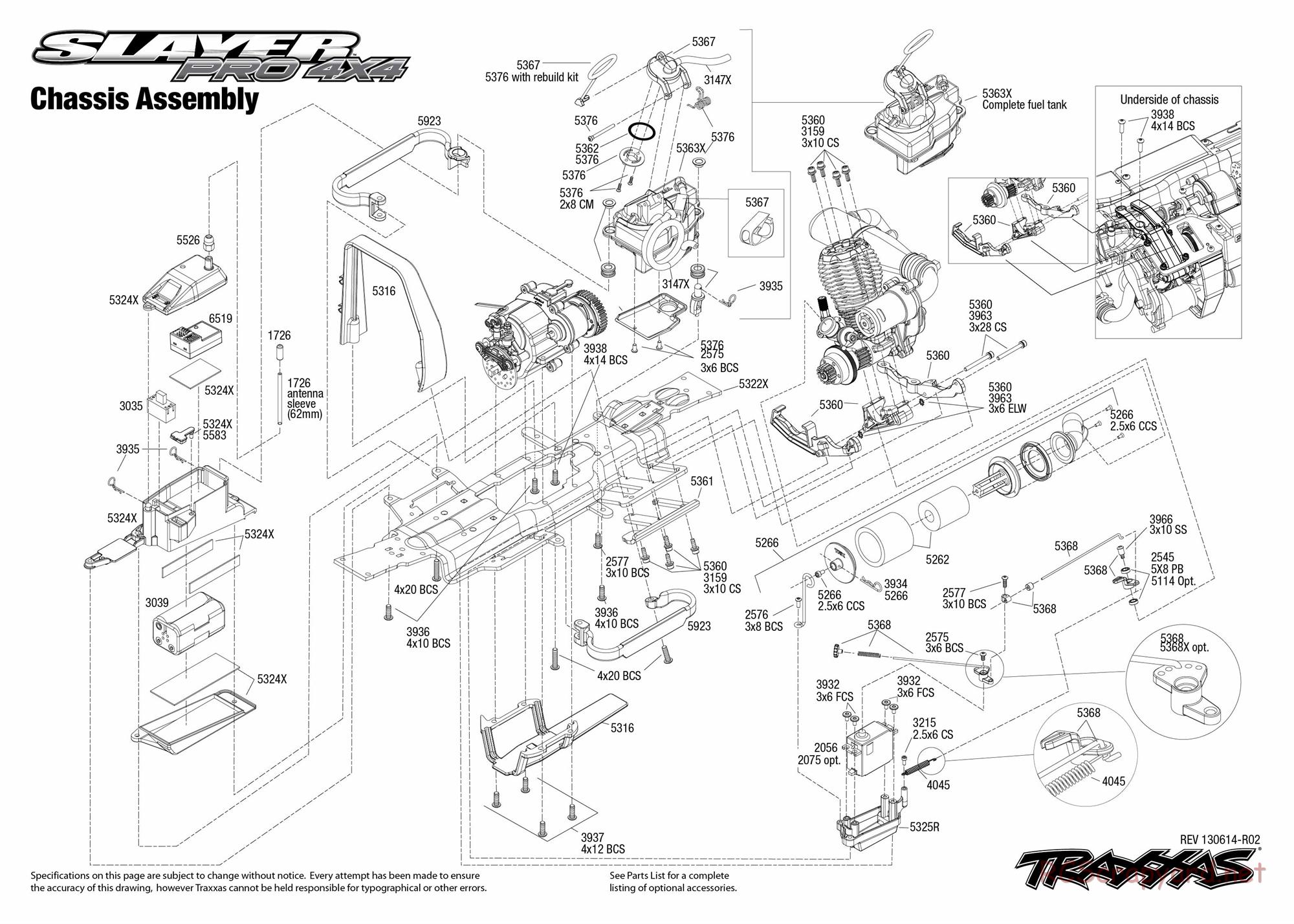 Traxxas - Slayer Pro 4x4 (2012) - Exploded Views - Page 1