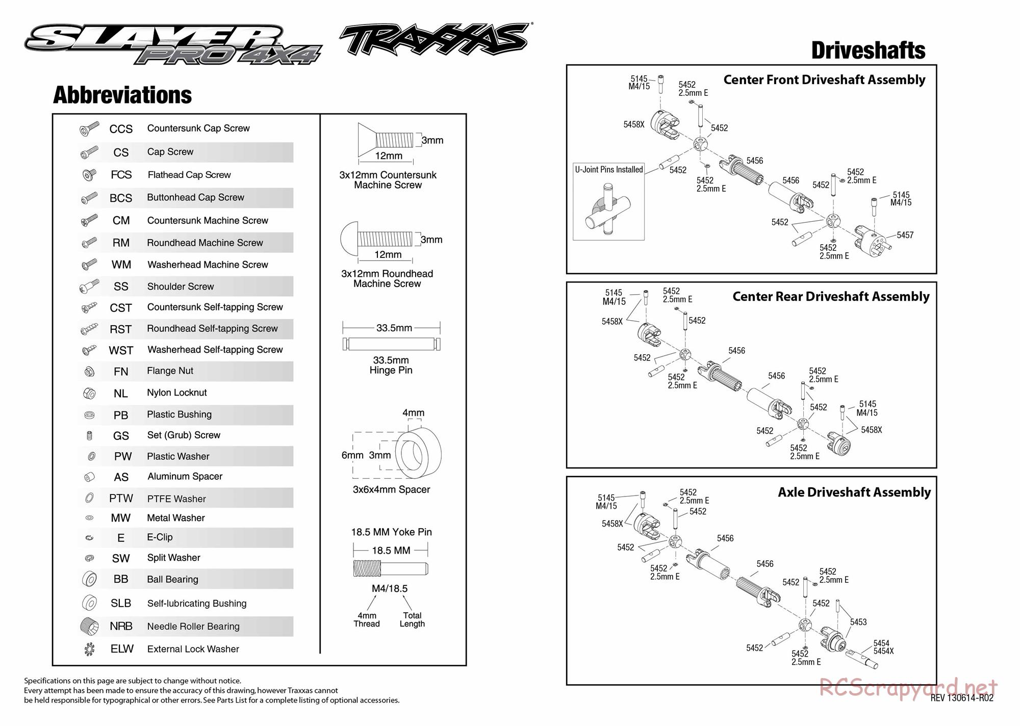 Traxxas - Slayer Pro 4x4 (2012) - Exploded Views - Page 2