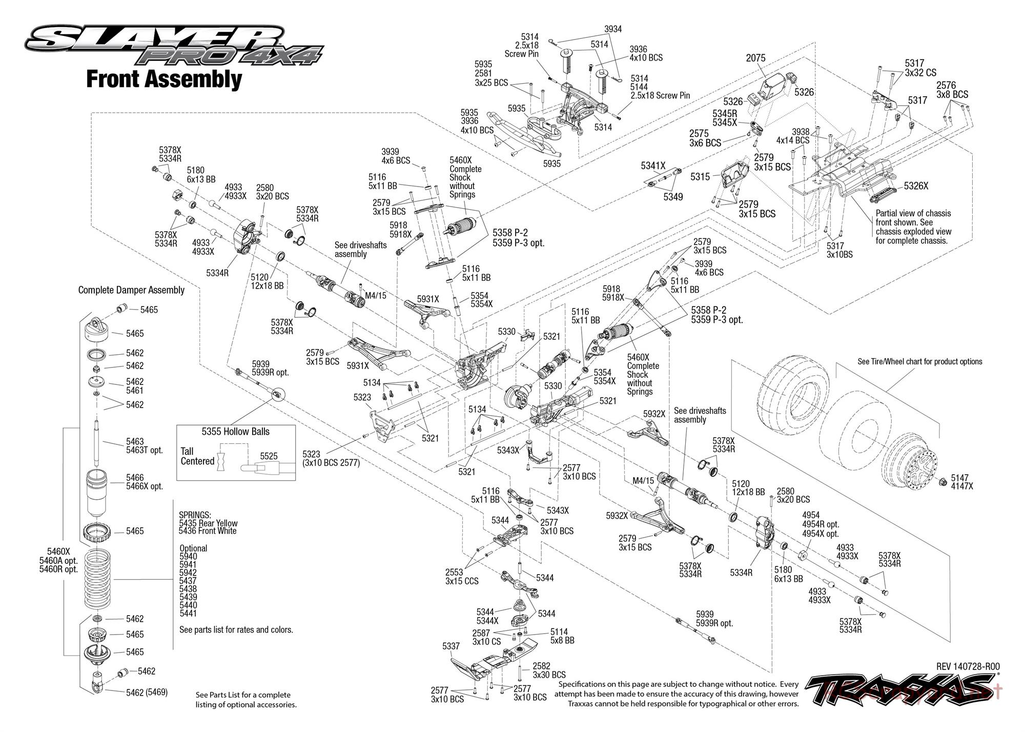 Traxxas - Slayer Pro 4x4 (2014) - Exploded Views - Page 4