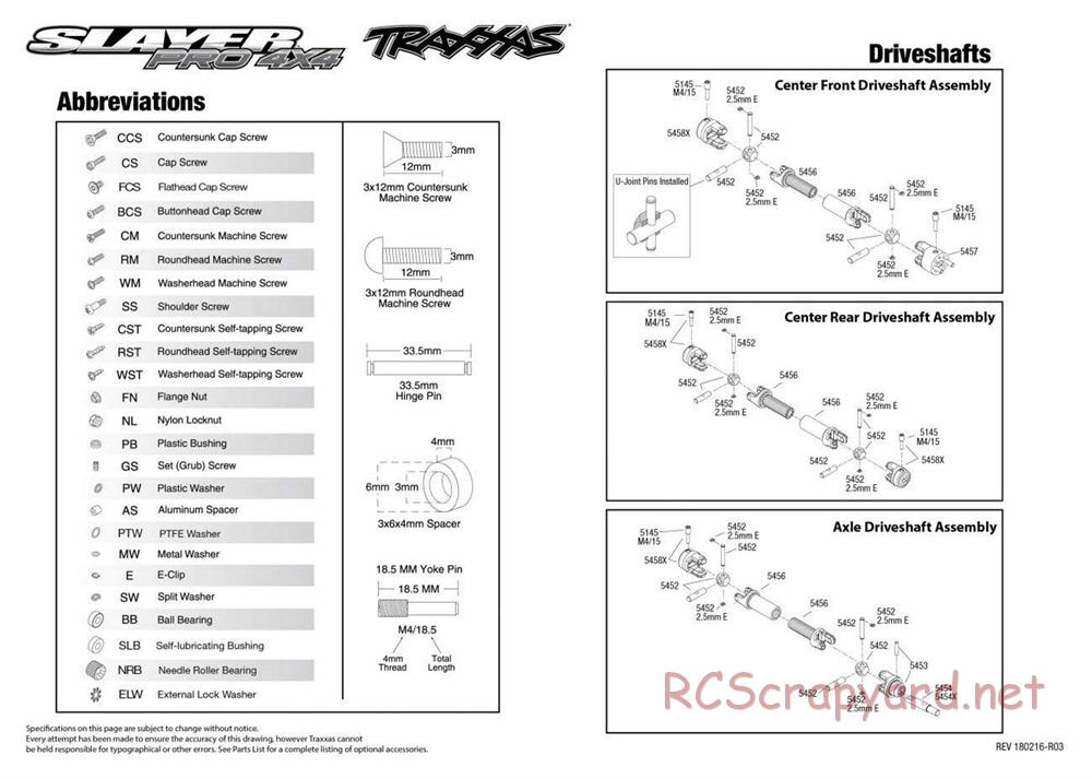 Traxxas - Slayer Pro 4x4 TSM - Exploded Views - Page 6