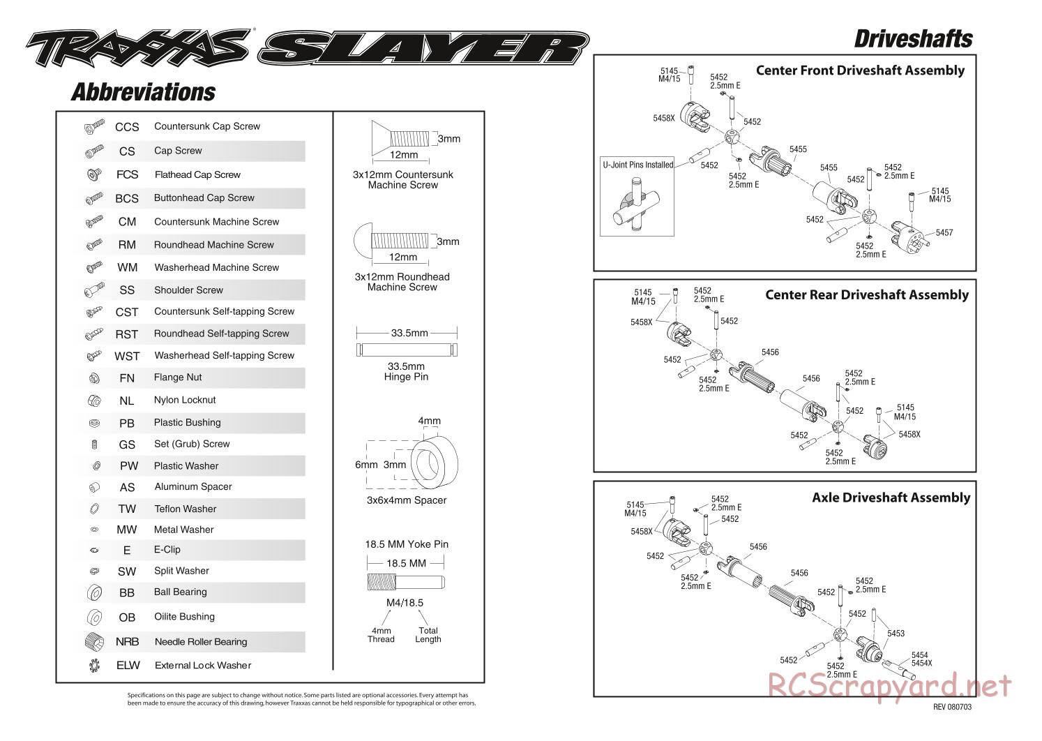 Traxxas - Slayer Pro 4WD (2008) - Exploded Views - Page 4