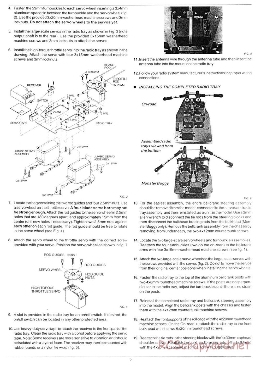 Traxxas - Monster Buggy (Gas Buggy) (1993) - Manual - Page 2