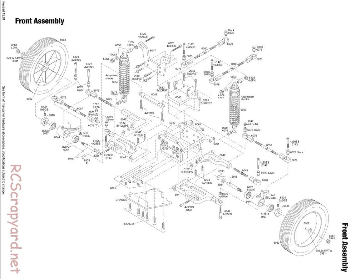 Traxxas - Monster Buggy (Gas Buggy) (1993) - Exploded Views - Page 2