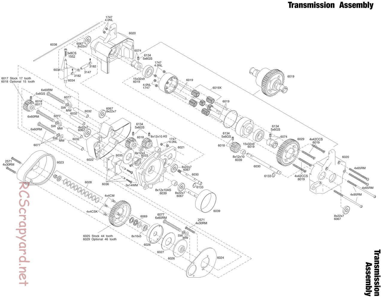 Traxxas - Monster Buggy (Gas Buggy) (1993) - Exploded Views - Page 4